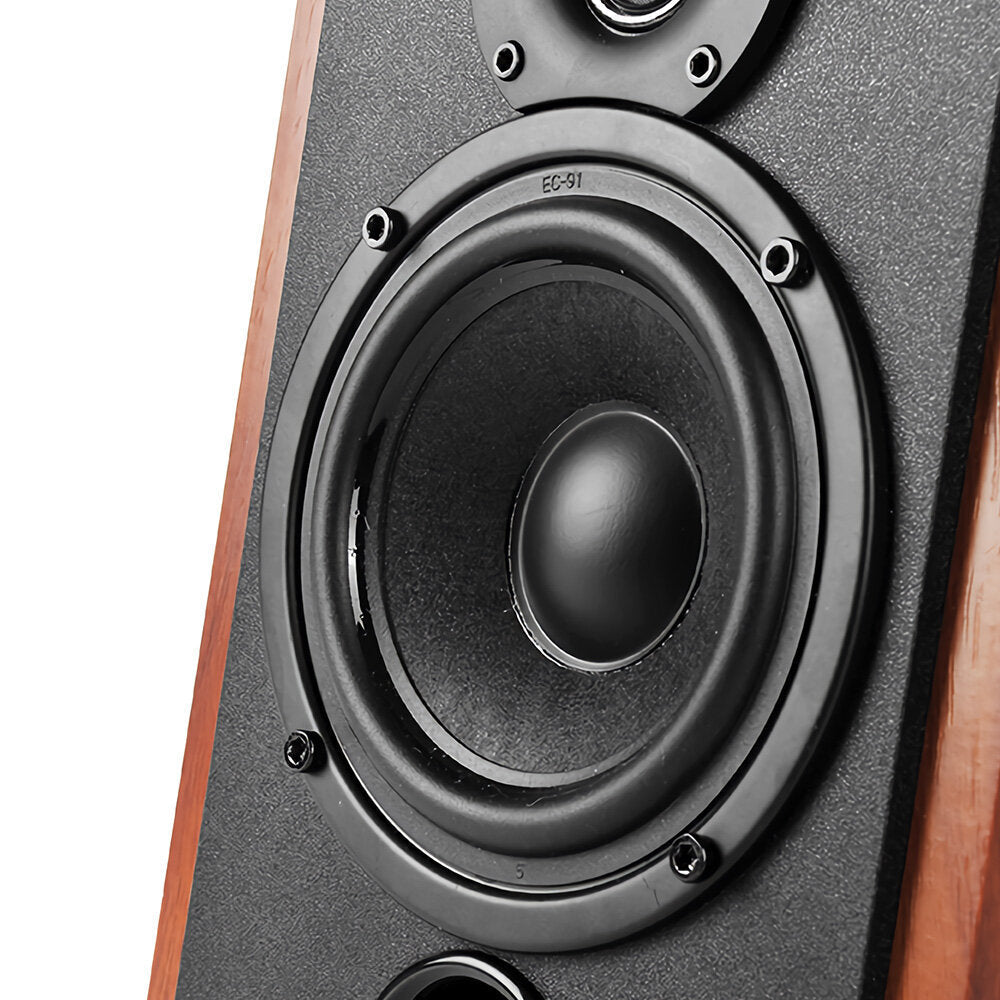 Bluetooth Bookshelf Speakers 66W AUX Input Class D Amplifier Universal 100V-240V Fitment Surround Stereo Sound