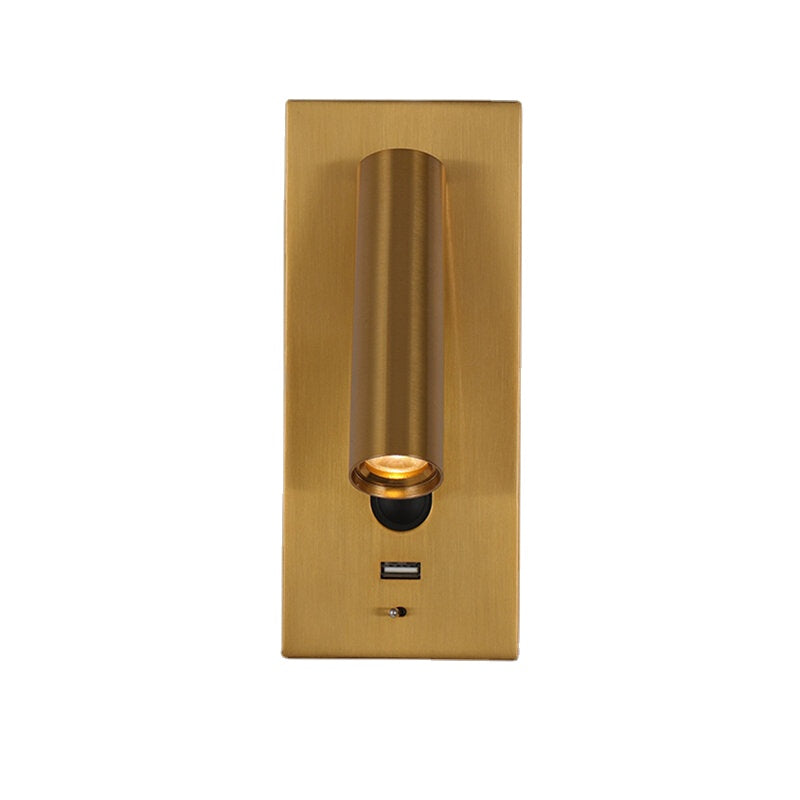 Wall Light Bed Headboard Reading Lights LED Wall Lamps 5V 2.1A USB Charger Switch Hotel Bedside Wall Sconces Lighting