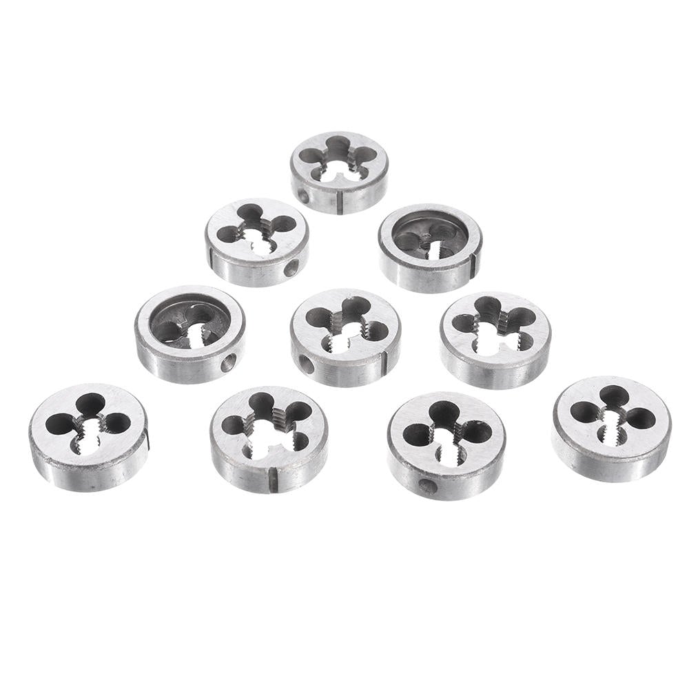 10Pcs Metric Circular Die Set M6/M7/M8/M10/M12 Thread Die for Screw Tap