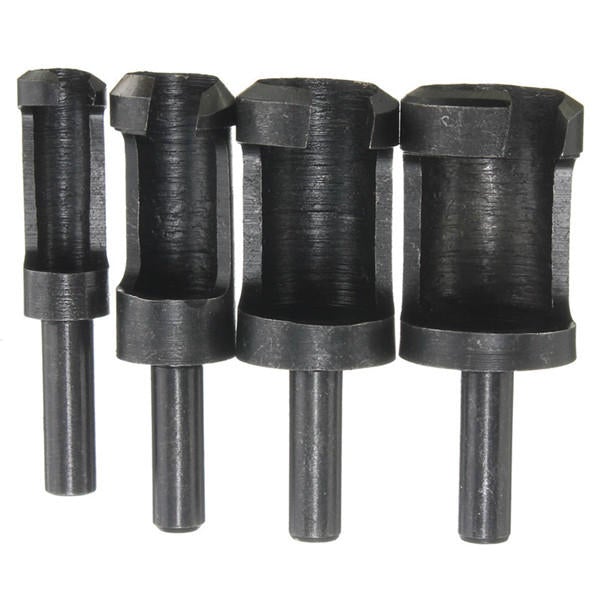 4pcs 6mm/10mm/13mm/16mm Wood Working Tenon Plug Cutters Hole Cutter Drill