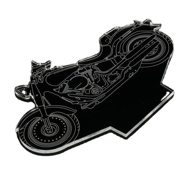 3D Illusion Motorcycle LED Desk Lamp 7 Color Change Touch Switch Night Light