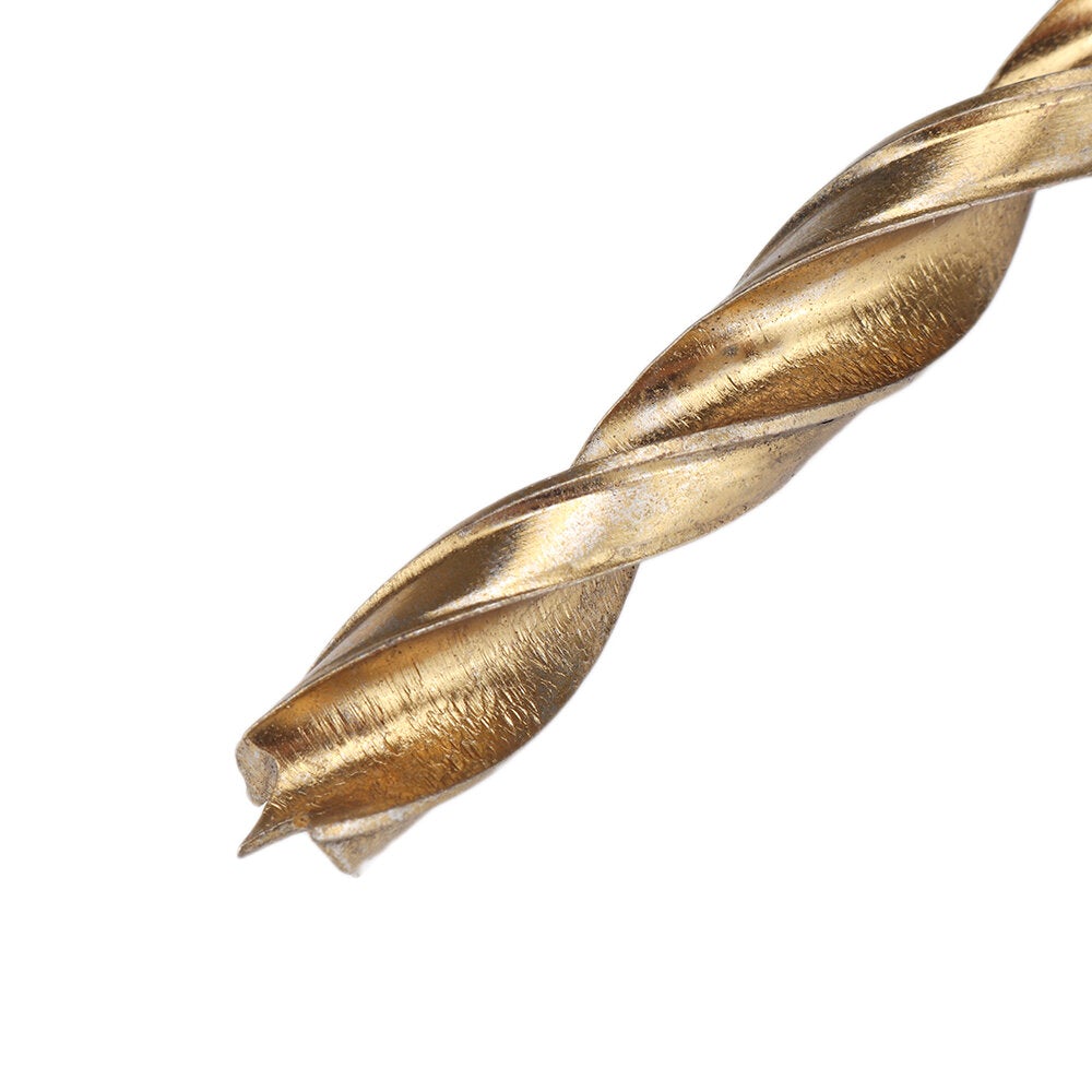 7/8Pcs 3-10mm Round Shank Titanium Coated Countersink Drill Bit Set Replacement Three Point Carpentry Boring Tool Woodworking With Hexagon L-Wrench