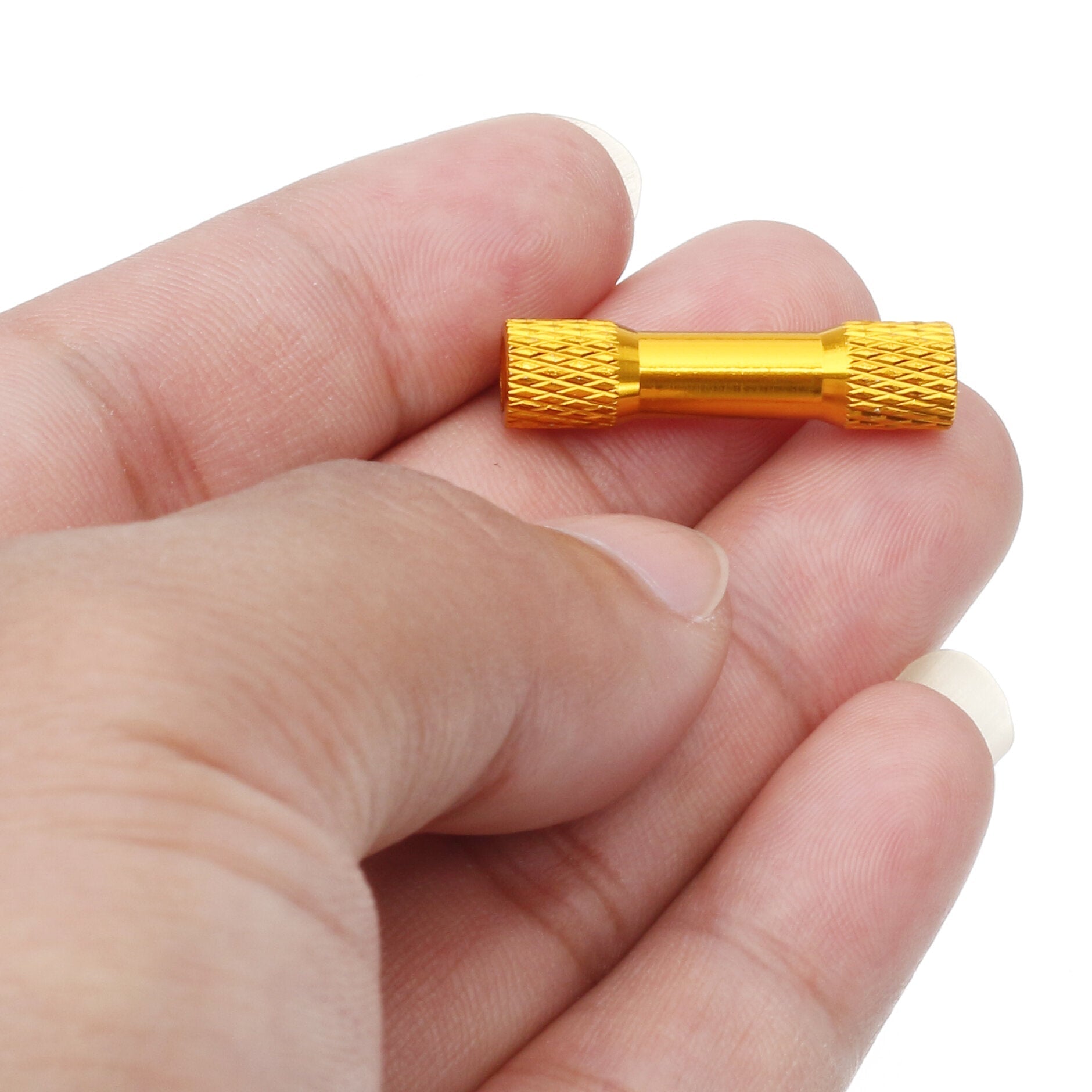 10Pcs M3 25mm Knurled Standoff Aluminum Alloy Multicolor