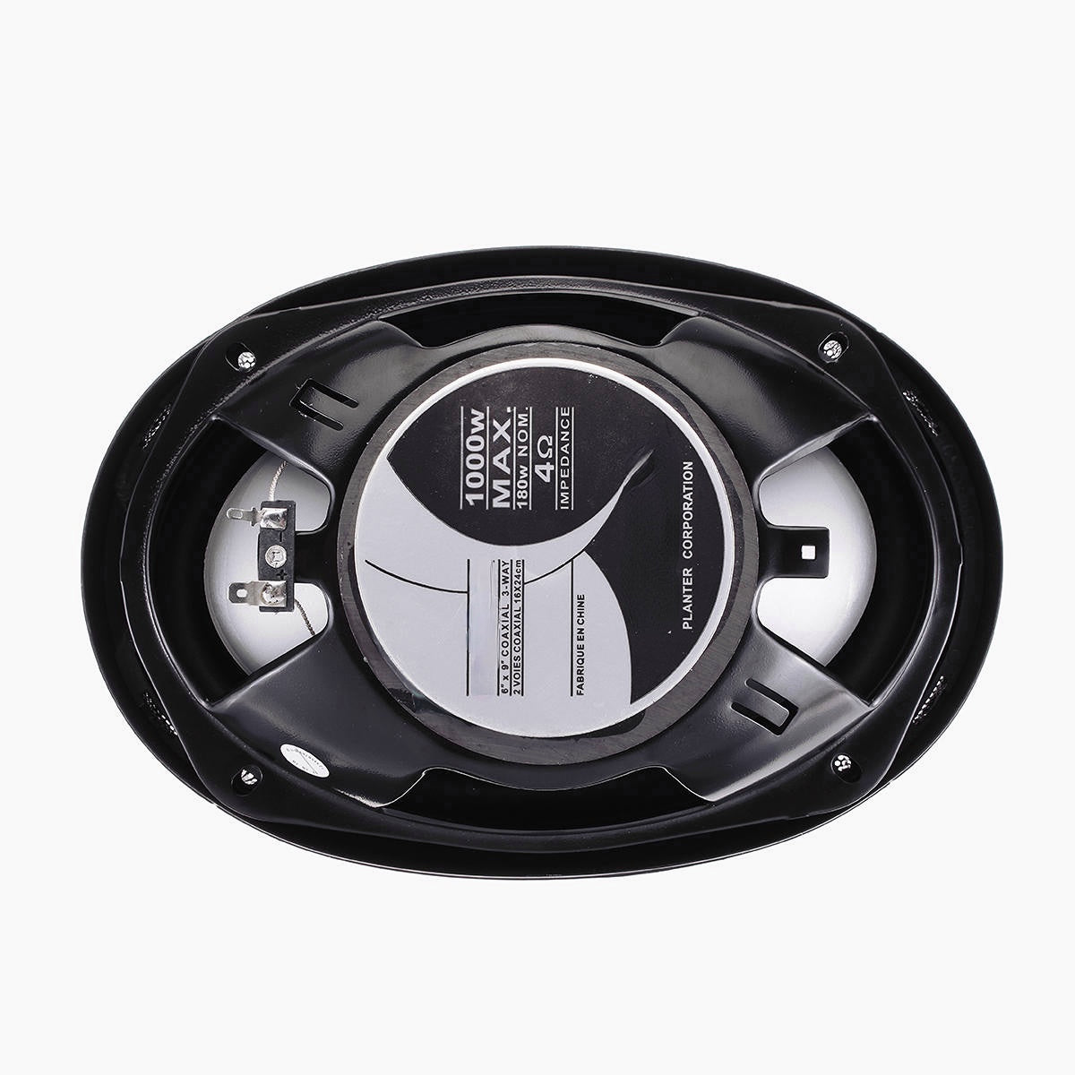 2Pcs 12V 1000 Watts 6x9 Inch 3-Way Twin Tone Car Door Shelf Coaxial Speakers