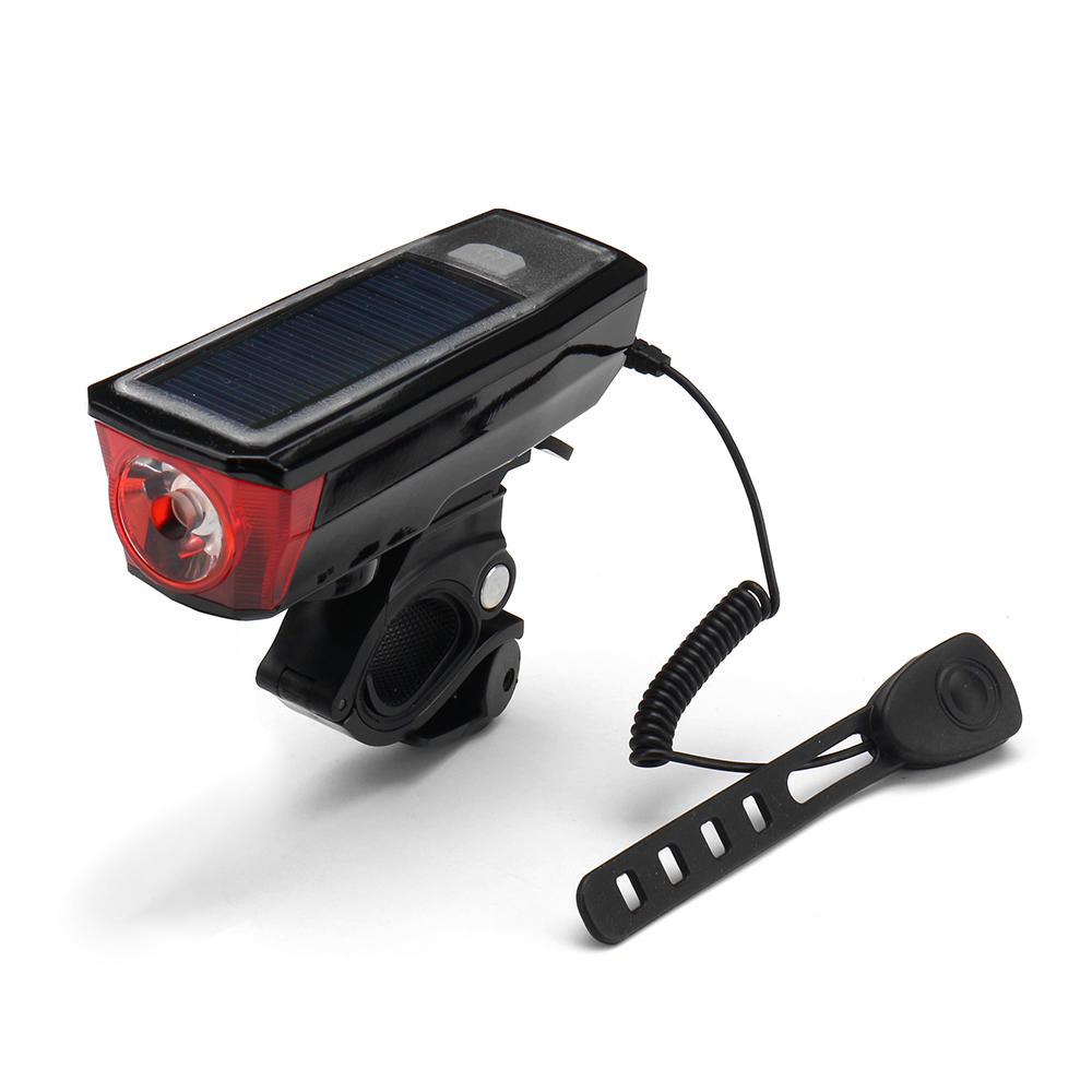 T6 LED 4 Modes 2000mAh Lithium Battery USB Charging Bike Front Light With 140db Tweeter