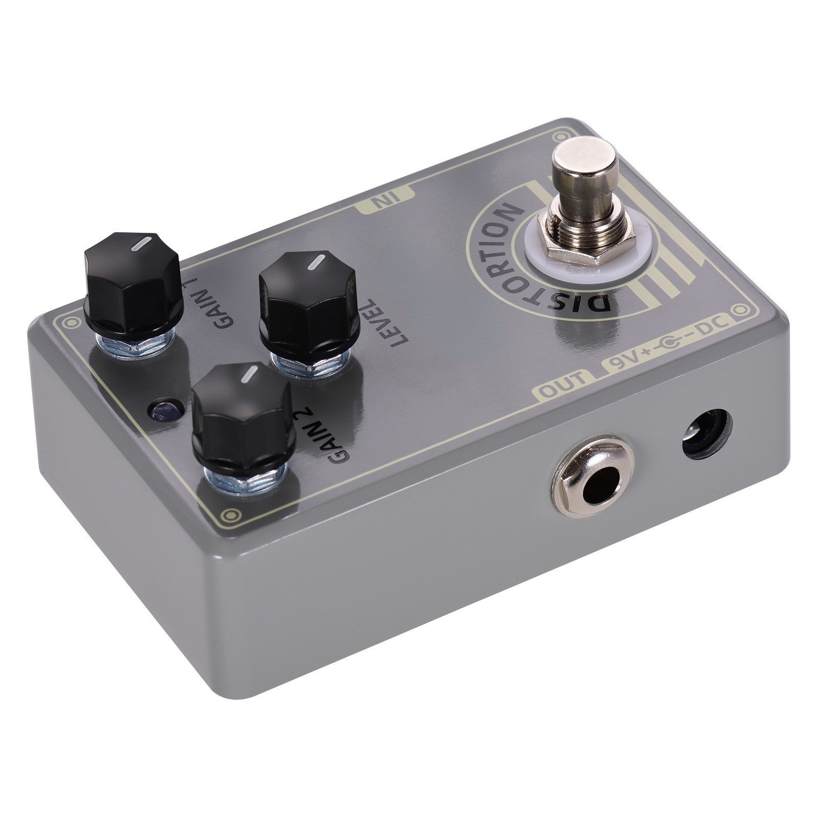 Distortion Guitar Effect Pedal with True Bypass for Electric