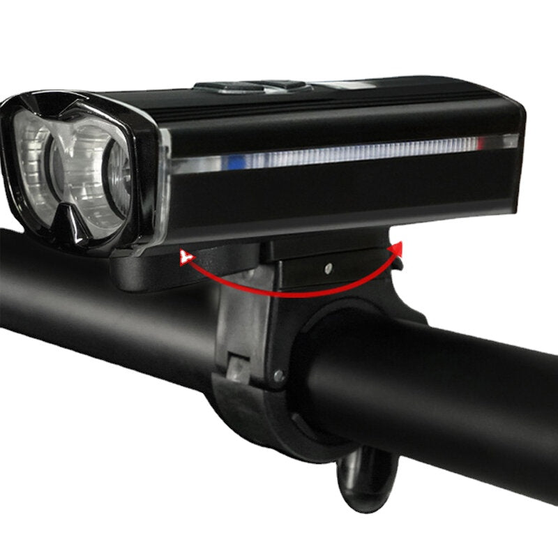 Bicycle Headlight Five Modes USB Charging Strong Flashlight Headlight Rotatable Waterproof Bicycle Induction Headlight