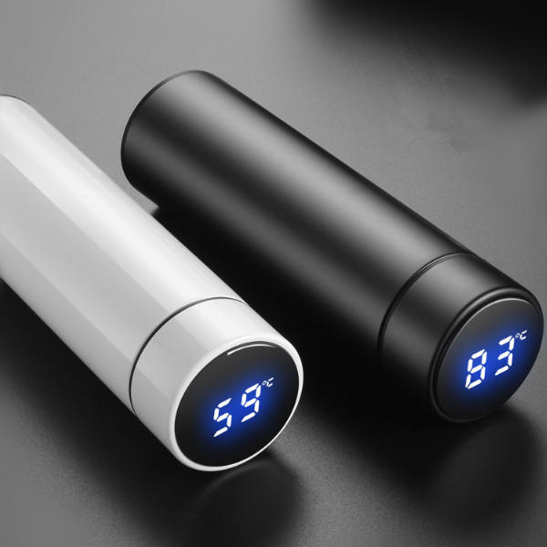 500ml Vacuum Thermos LCD Temperature Display Water Bottle Stainless Steel Double Wall Insulated Cup
