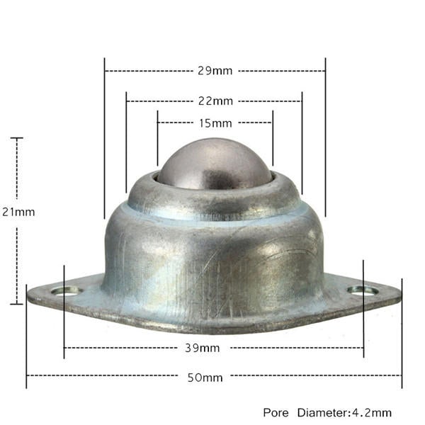 5/8 Inch Transfer Bearing Unit Conveyor Roller Wheel Mounted Ball Bearing