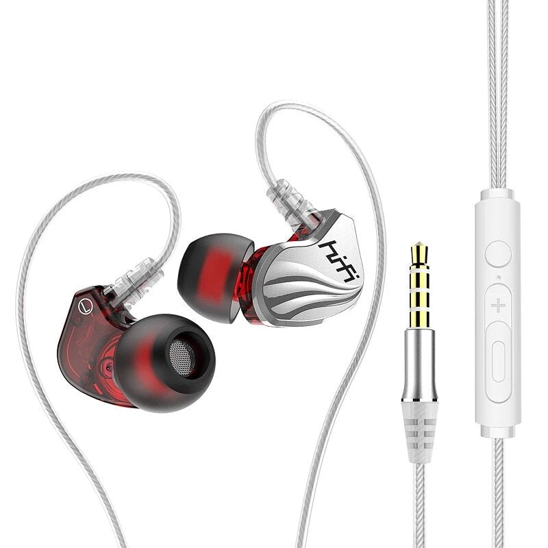 Surround Bass Wire Headphones IPX5 Waterproof Sweatproof Sport Headset Comfort Beat Drums In Ear Earphones