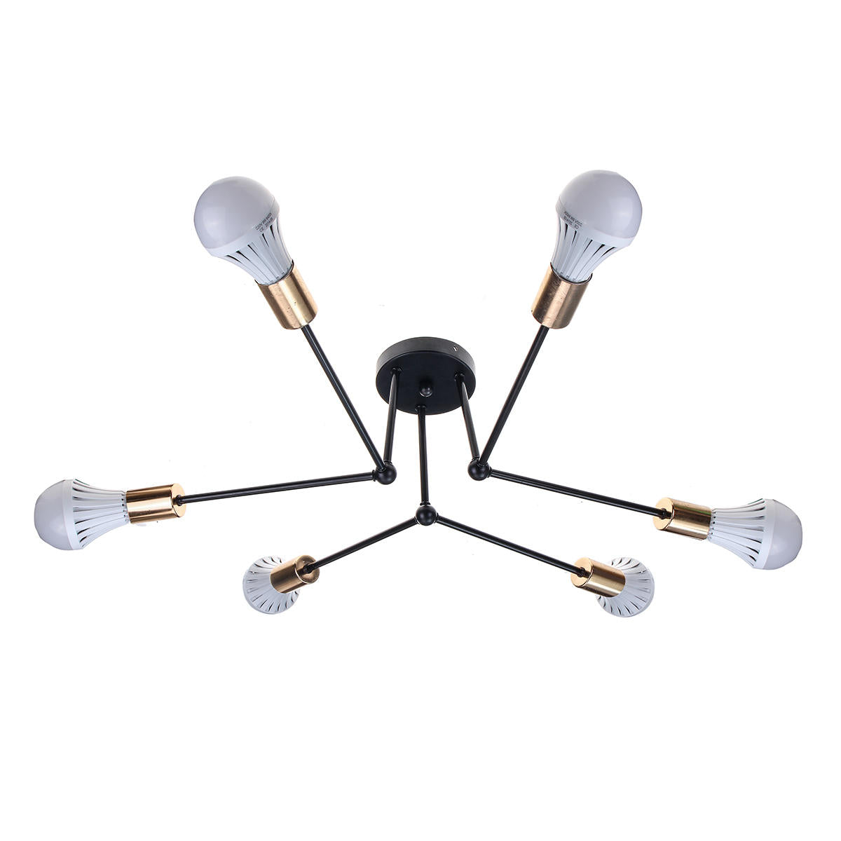 Modern Pendant Lamp Ceiling Light Chandelier Vintage 6 Heads Sockets Holder