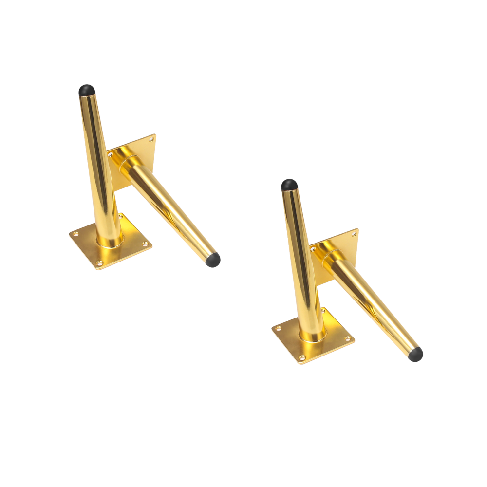 4pcs 10/15/20/25/30cm Golden Cone Furniture Leg for TV Cabinet Coffee Table Sofa Bedside Table Bathroom Cabinet