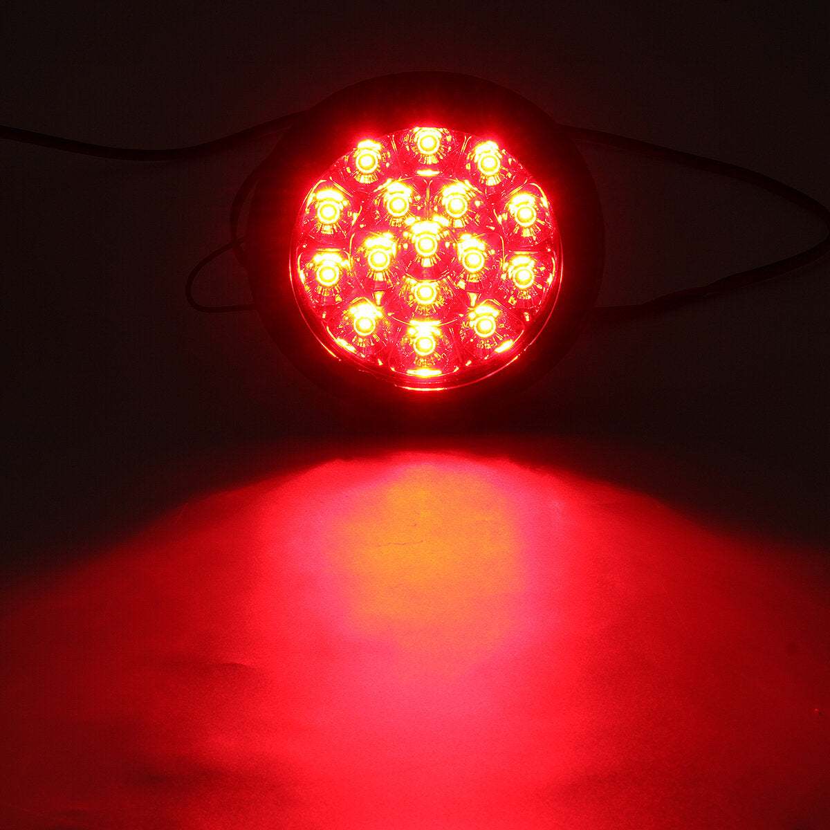 24V 16LEDs Car Turn Signal Light Brake Stop Tail Lamp Waterproof Round