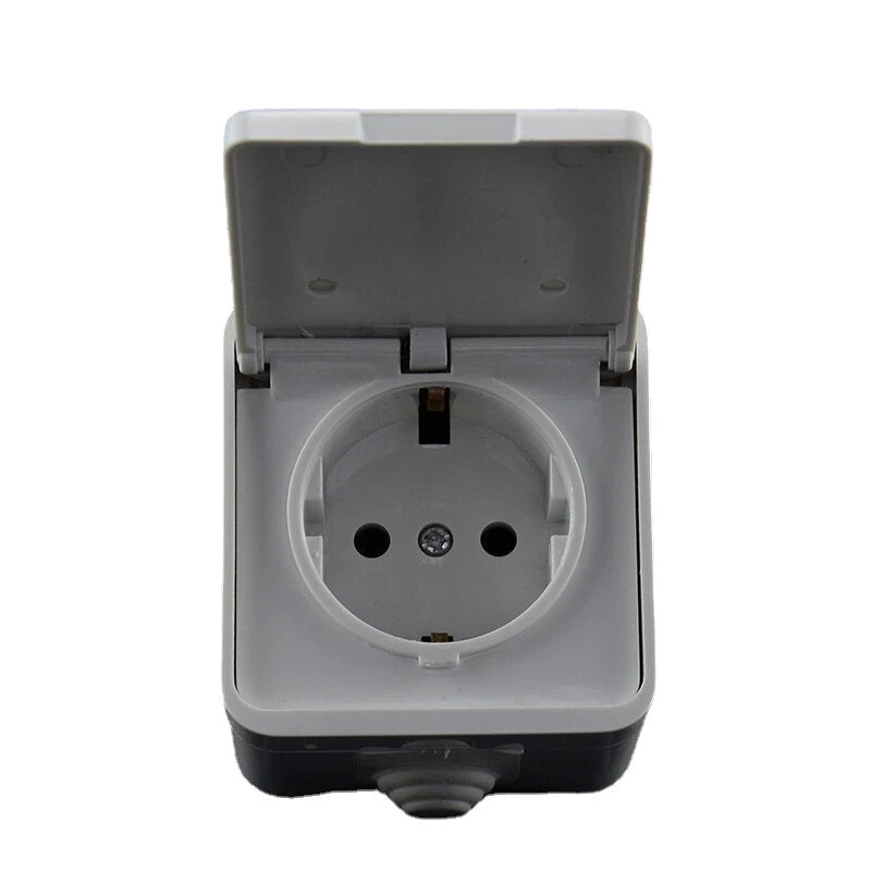 EU Standard Covered Power 16A Socket European Standard Power Outlet Wall Socket