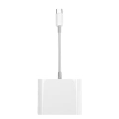 Multifunctional 3-IN-1 USB-C to SD/ TF/ CF Memory Card Reader for iMac/ for iPad/ Macbook