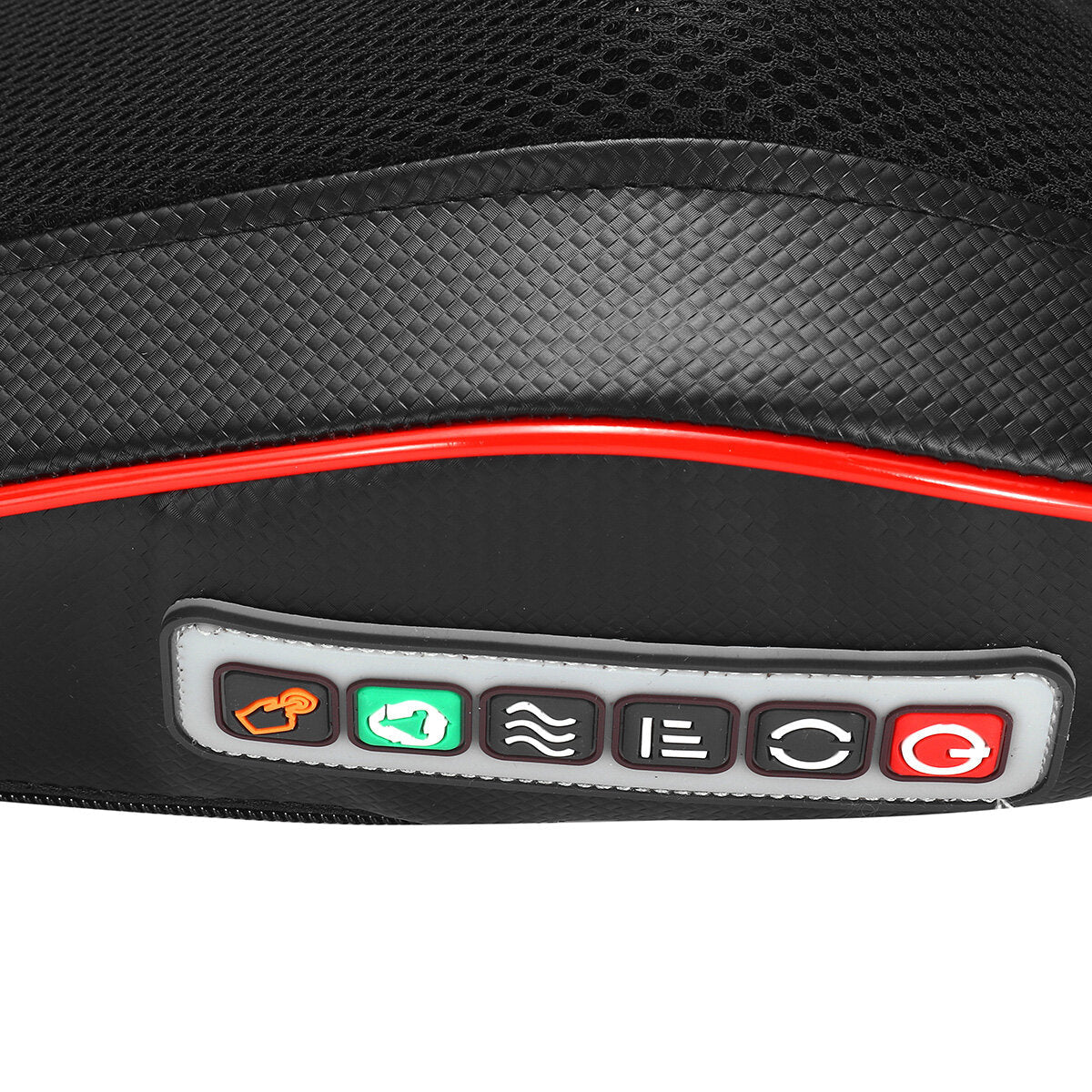 8D Surrounding Kneading Massager Pillow Back Neck Massage Lumbar Heat Cushion 3 Gears Adjustment