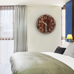 12'' Luminous Silent Non Ticking Night Glow in the Dark Quartz Wall