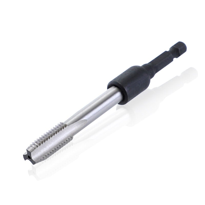 7Pcs M4-M14 Screw Tap Socket Adapter 1/4 Inch Hex Shank Machine Tap Square Driver Thread Tap Adapter for Electric Drill