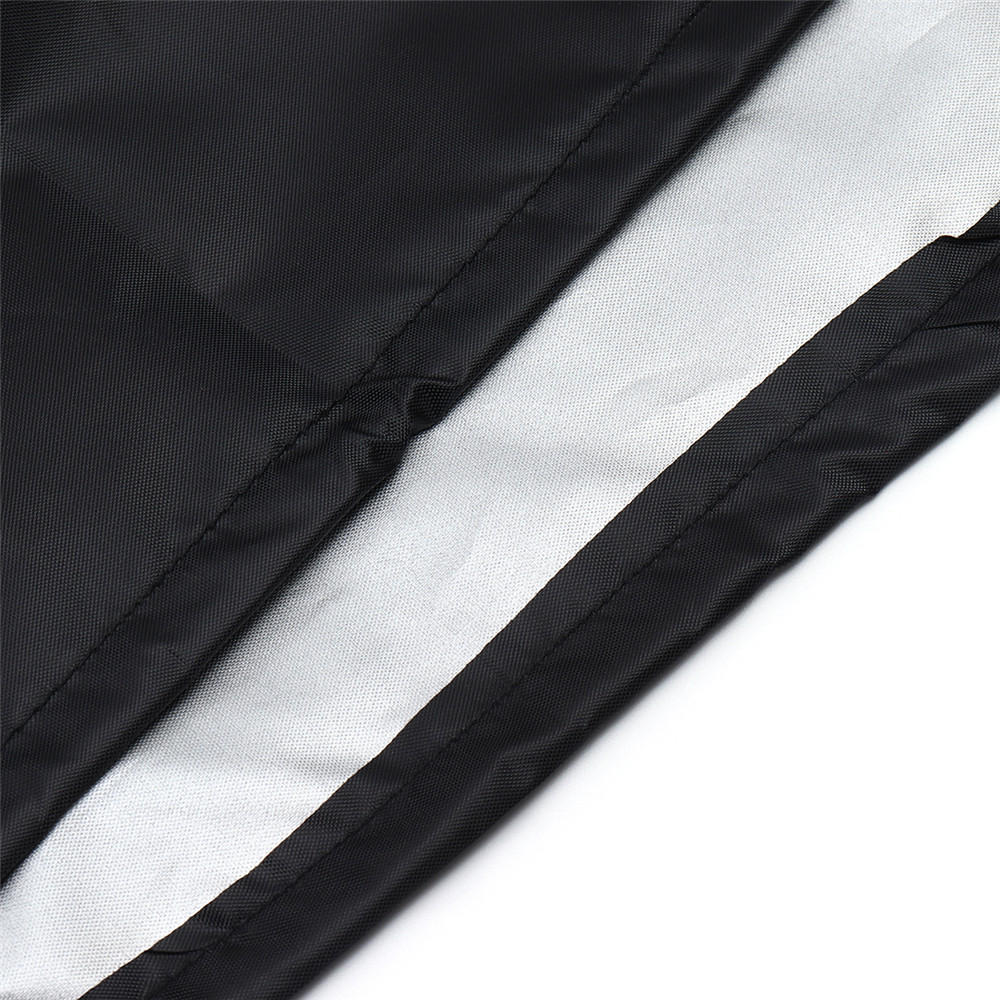 200x200x80cm 210D Polyester Anti-Dust Sofa Barbecue Stove Furniture Waterproof Cover Black/Silver