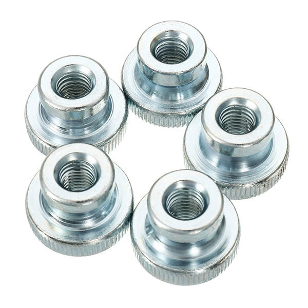 50Pcs Carbon Steel Knurled Thumb Nut Thread M3 M4 M5 M6 M8 M10