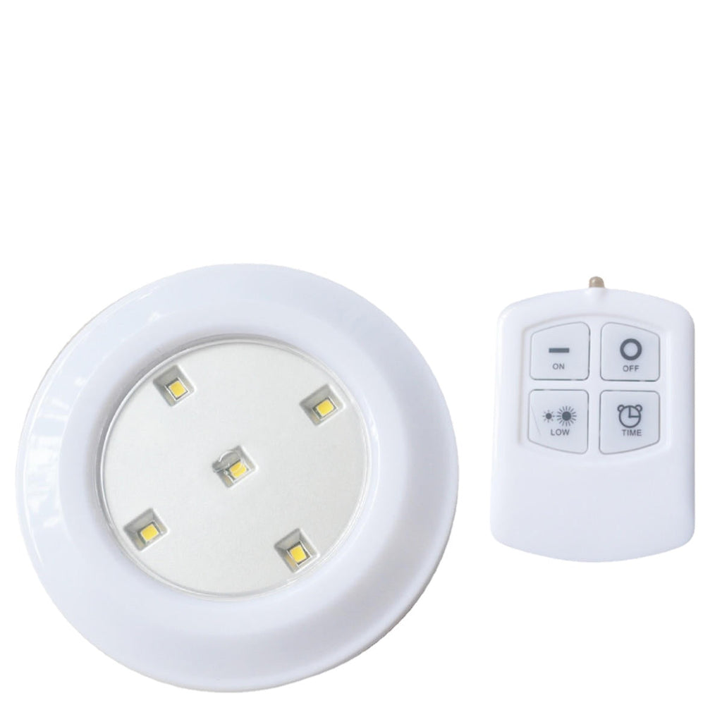 Wireless Remote Control Bright LED Night Light Battery Powered Ceiling Lamp for Kitchen Cabinet