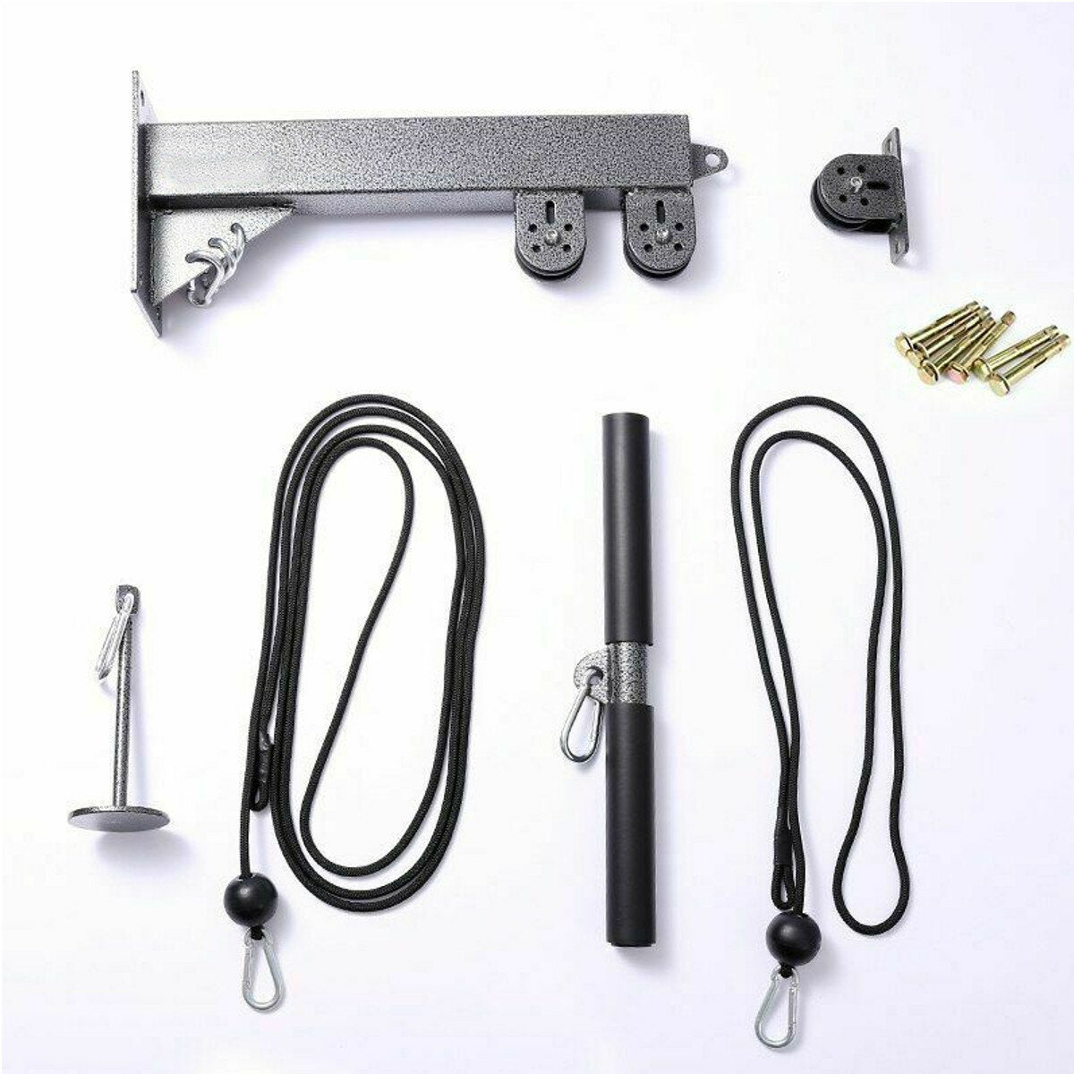 80KG Fitness DIY Pulley Cable Machine Biceps Triceps Hand Strength Trainning Home Gym Workout Tools