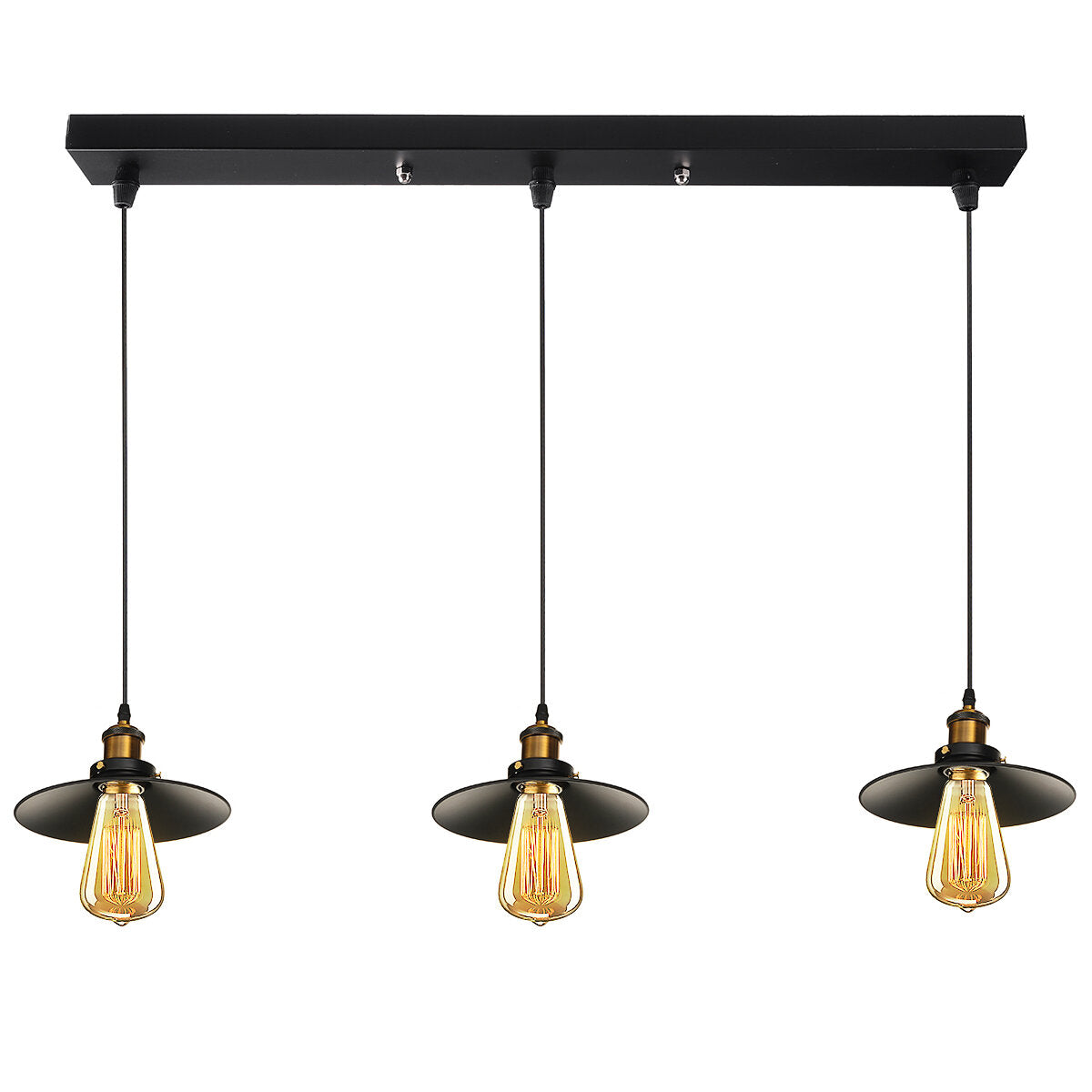 Iron Pendant Light Ceiling Lamp Chandelier Bedroom Home Fixture Decor Without Bulbs