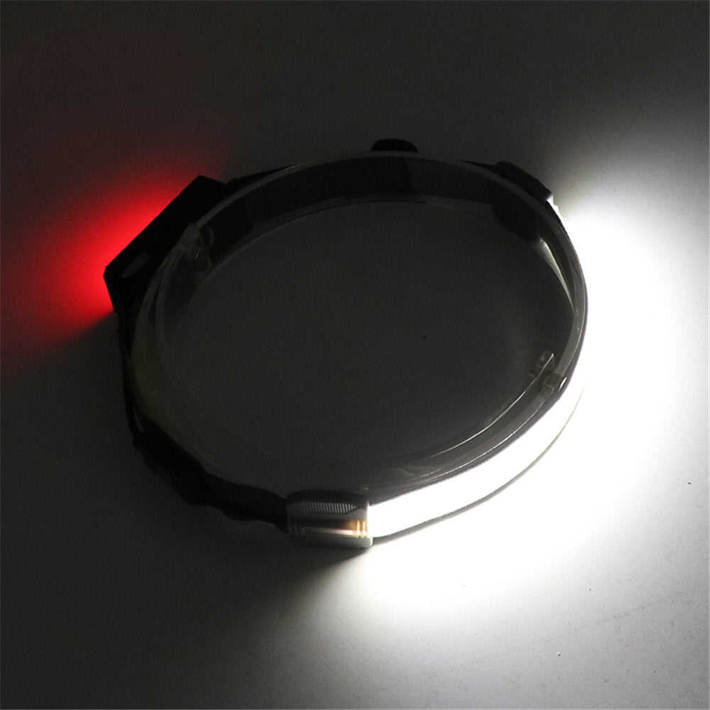 COB LED Induction Riding Headlamp 1200mAh USB Rechargeable 270 Wide Range 350LM 5 Lighting Modes Cycling Adventure Fishing Flashlight