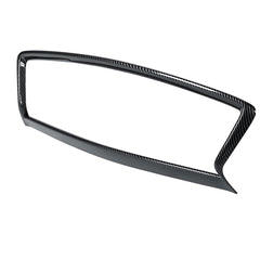 Carbon Fiber Color Front Side Car Grill Outline Trim Cover Overlay