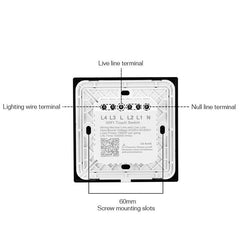 WiFi Wireless 3Gang 2 Way Smart Wall Touch Switch AC 100V/220V Wireless Wall Light Switch EU/UK Standard Smart Home
