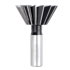 60 Degree 40-60mm HSS Straight Shank Dovetail Groove Slot Milling Cutter End Mill CNC Bit