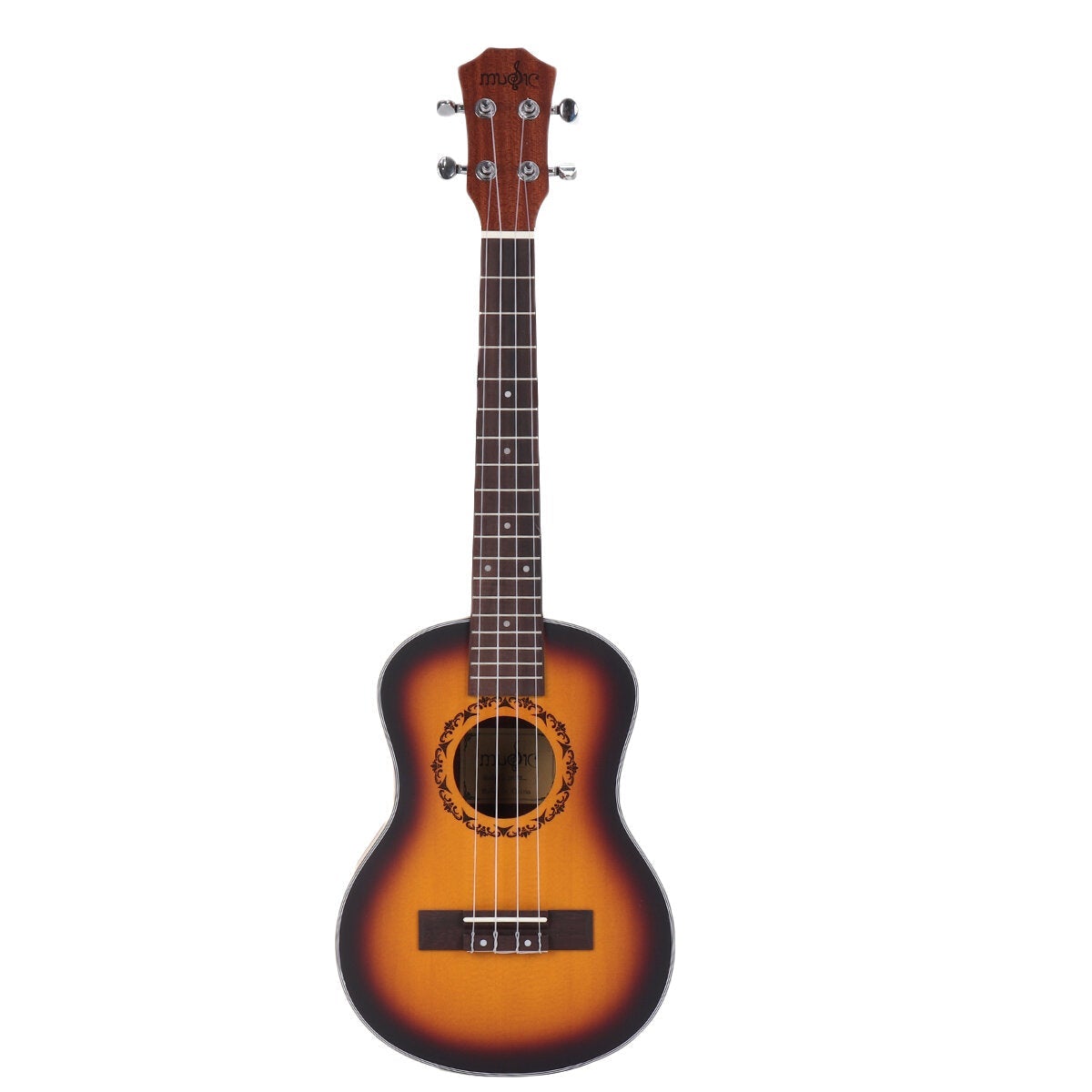 26 Inch 4 Strings Spruce Ukulele w/Gig Bag,Tuner,Capo,Nylon Strings,Picks,Strap for Beginners,Adults
