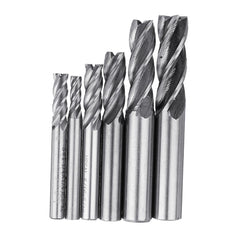 6pcs 3/16-1/2 Inch Imperial Milling Cutter 4 Flutes Spiral CNC End Mill
