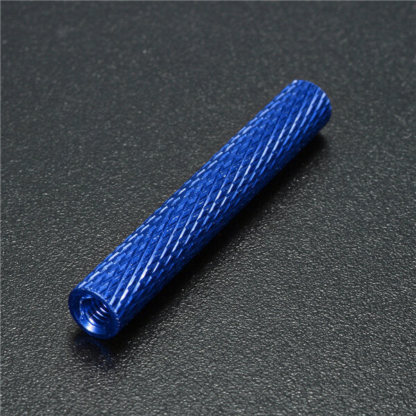 M3AS8 10Pcs M3 35mm Knurled Standoff Bolt Aluminum Alloy 6061 Anodized Spacer Multicolor