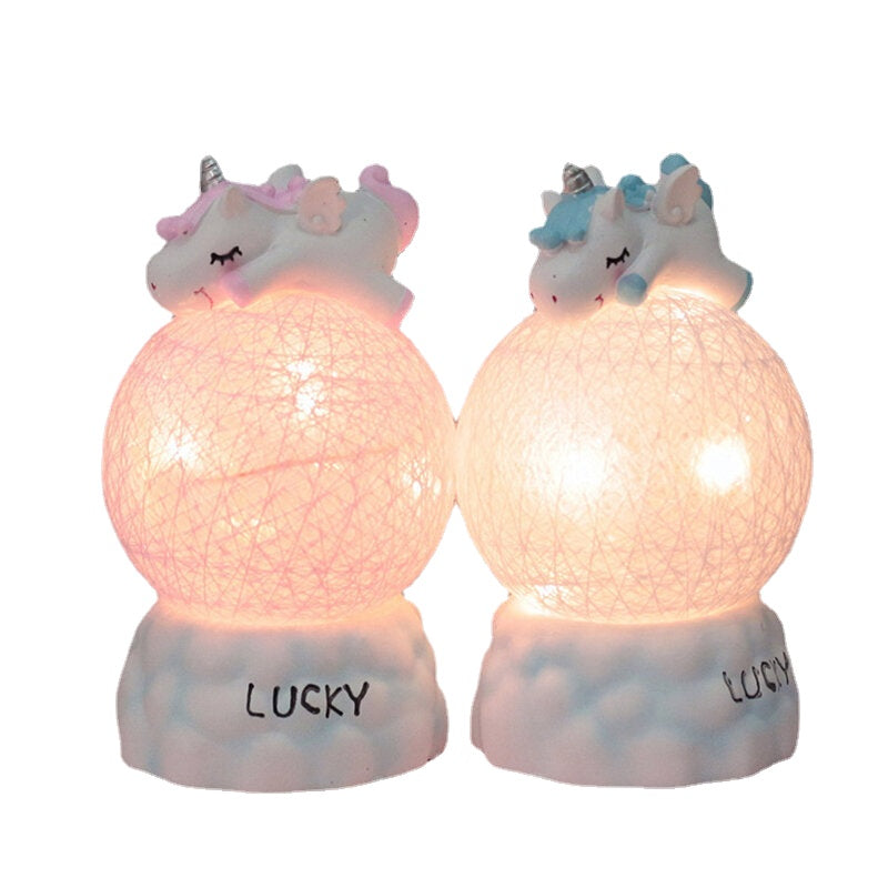 Battery Powered Unicorn LED Night Light Home Decorative Birthday Children's Gift