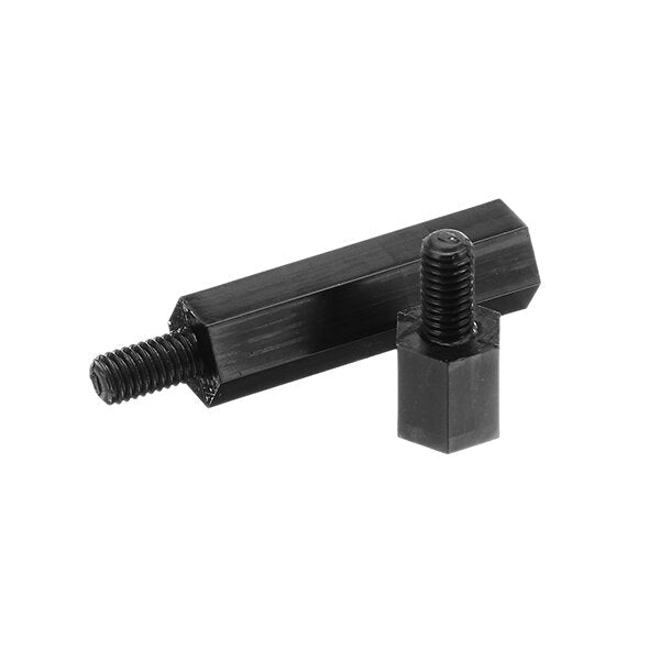 M3NH5 180Pcs M3 Nylon Screw Black Hex Screw Nut PCB Standoff Spacer Column Assortment Kit