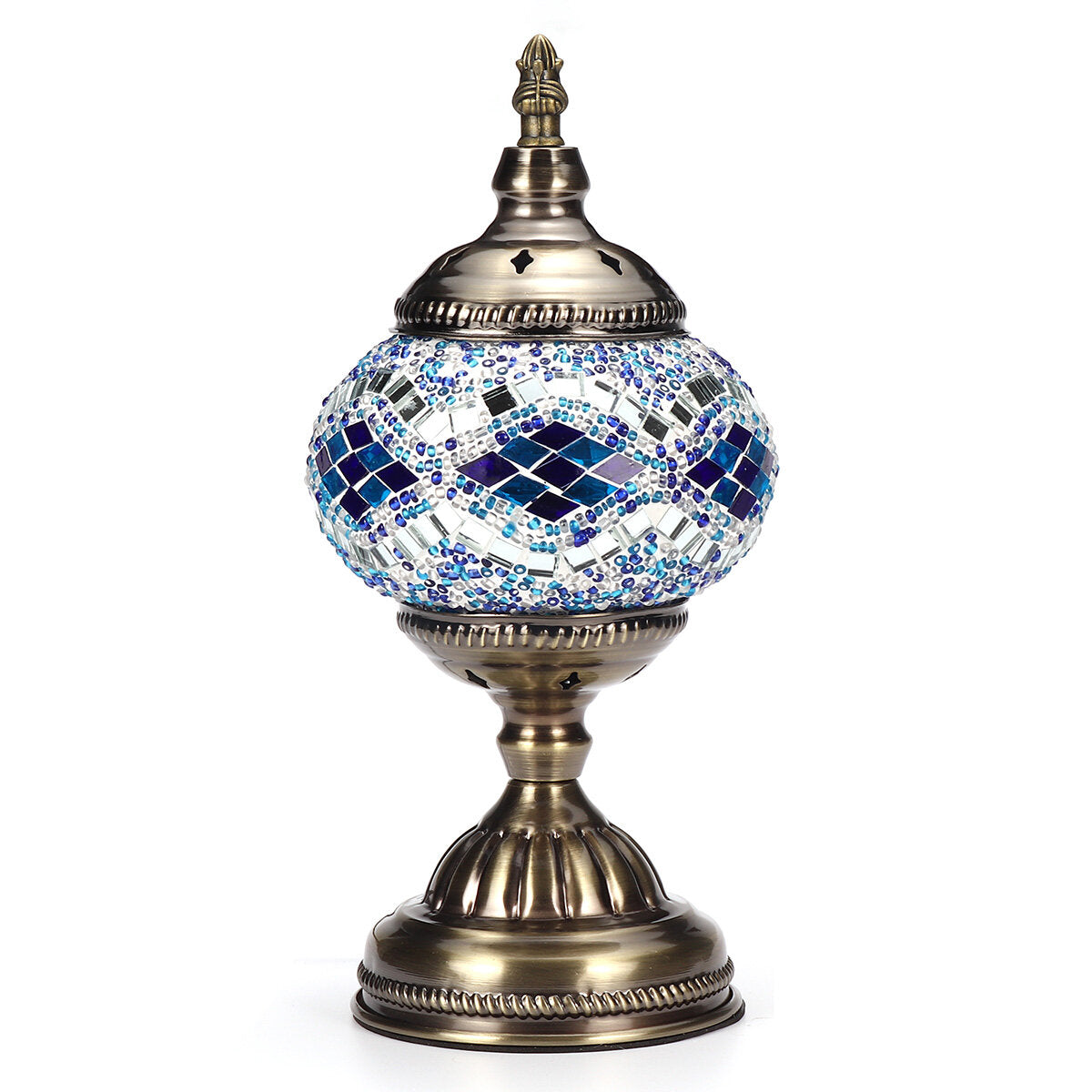 E27 Handmade Retro Turkish Moroccan Romantic Table Lamp Home Bar Fixture Decor