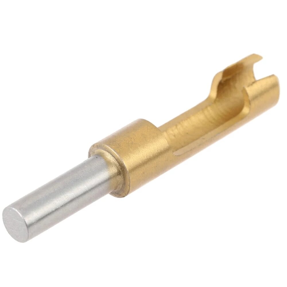 4pcs 6/10/13/16mm Round Shank Titanium Coated Tenon Plug Cutters Wood Plug Hole Cutter