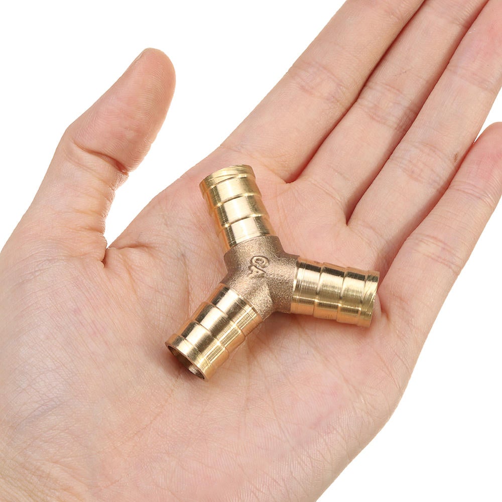 4pcs Pagoda Adapter Brass Barb Y Shape 3 Ways Pipes Fitting 6/8/10/12mm Pneumatic Component Hose Coupler