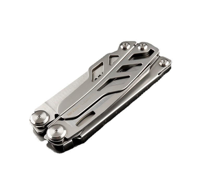 Folding Blade Knife Outdoor Tools Hand Set 16 IN 1 Multi-Tool Pliers Screwdrivers Can Opener Camping