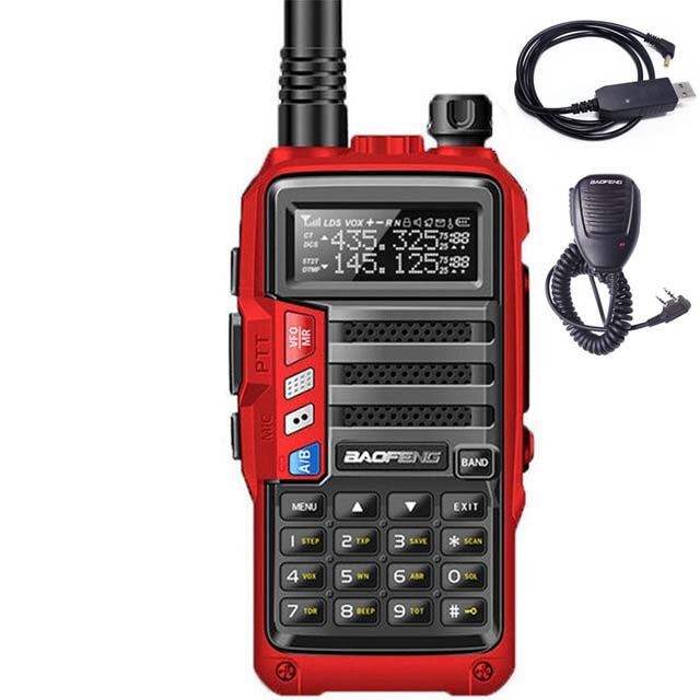 8W 7800mAh Powerful Walkie Talkie CB Radio Transceiver 220-260Mhz Portable Radio 10km Long Range for City Hunting Forest