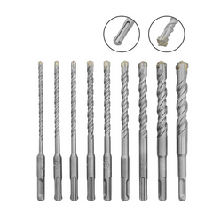 9Pcs Carbide Tipped Cross Head 5-16mm Electric Hammer SDS Shank Drill Bit Set Concrete Masonry Drill Bits