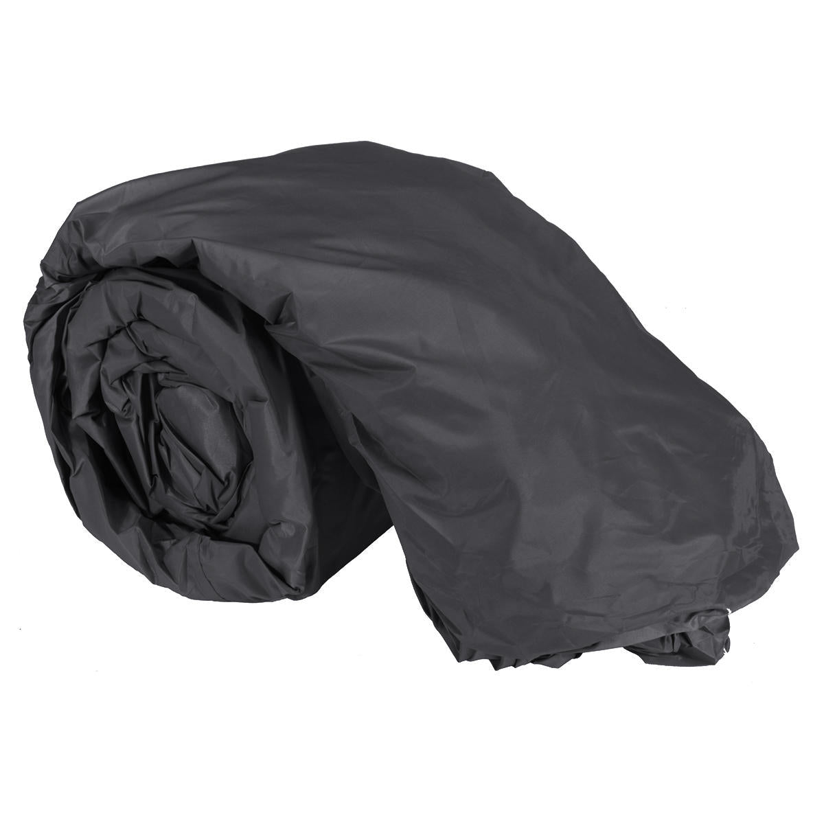 210D Heavy Duty Marine Grade Boat Cover Anti-Smashing Waterproof Trailerable V-hull Fishing Ski Bass Runabouts Black