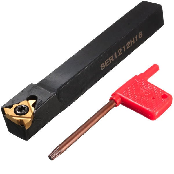 12x100mm Lathe Turning Tool Holder Boring Bar With A 16ER AG60 Insert