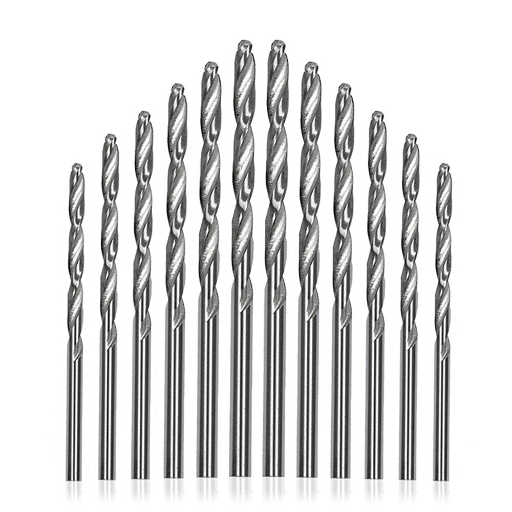 10pcs 0.5-3.0mm Drill Bit HSS Round Shank Twist Tools For Woodworking Repair Tool