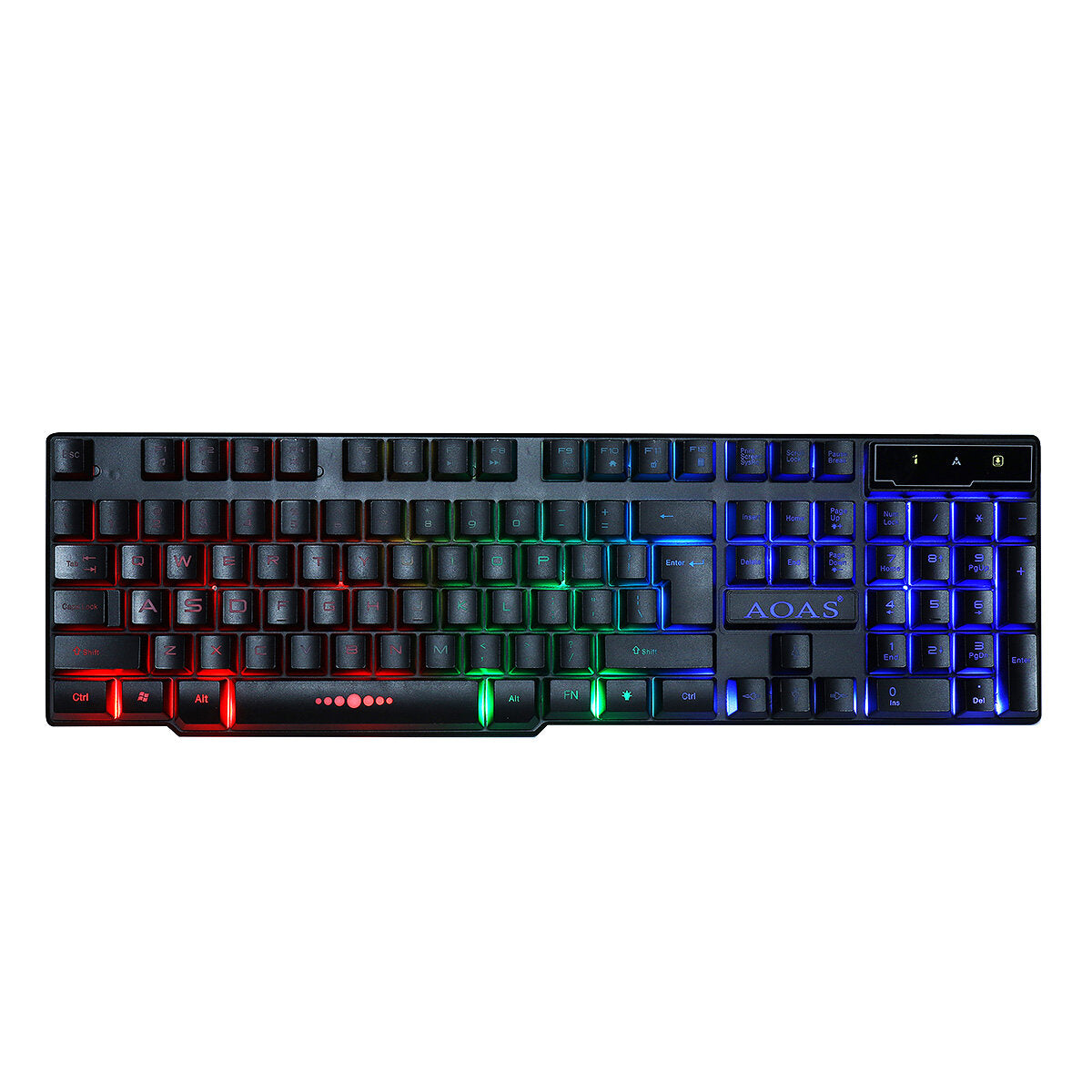 4Pcs Gaming Combo Kit 104 Keys RGB Backlit Keyboard Adjustable 3200DPI Mouse Stereo 40MM Noise Reduction Headset with Mouse Pad
