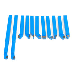 11pcs 8/10/12mm Carbide Lathe Tool Set Cutting Turning Boring CNC Bits