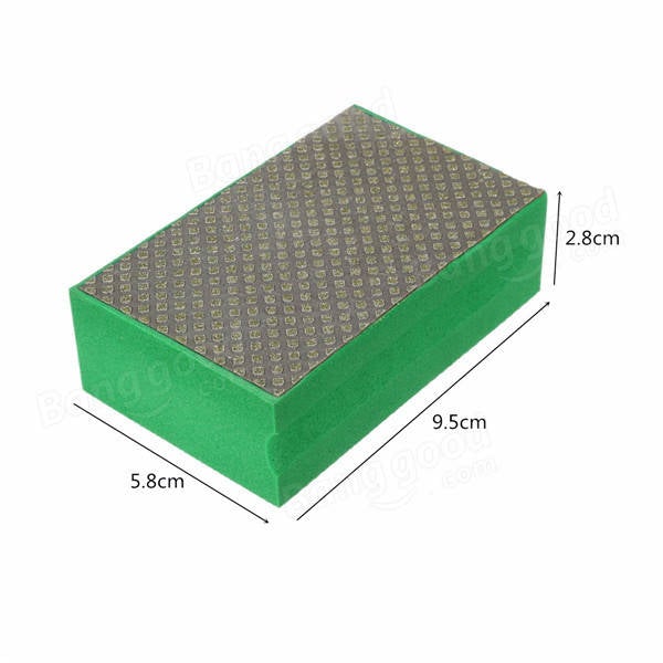 95*58mm 60-3000 Grit Diamond Hand Pad For Granite Concrete Marble Glass Polishing