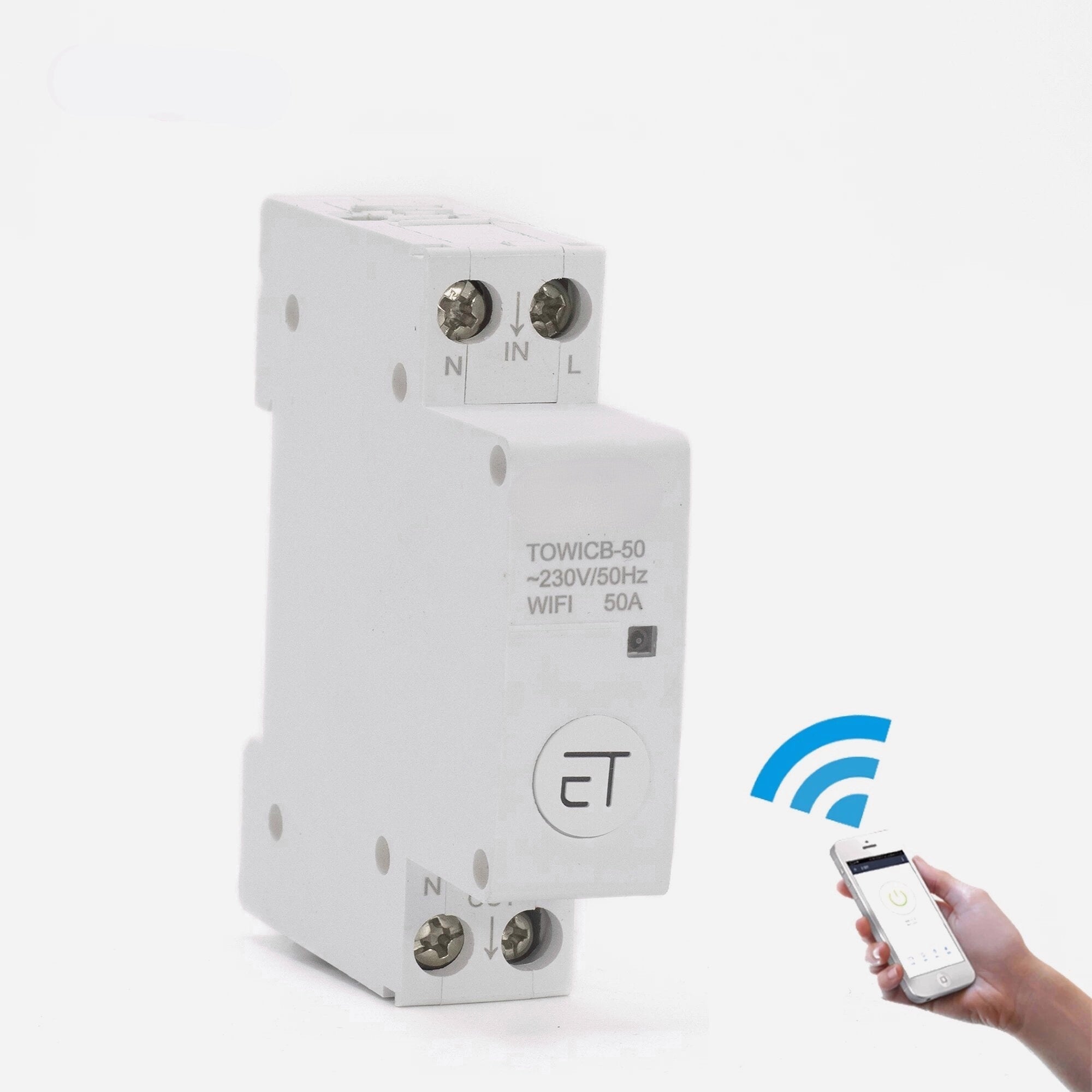 WiFi Circuit Breaker Remote Control by eWeLink APP Voice Control With Amazon Alexa Google Home 18mm Din Rail Main Switch
