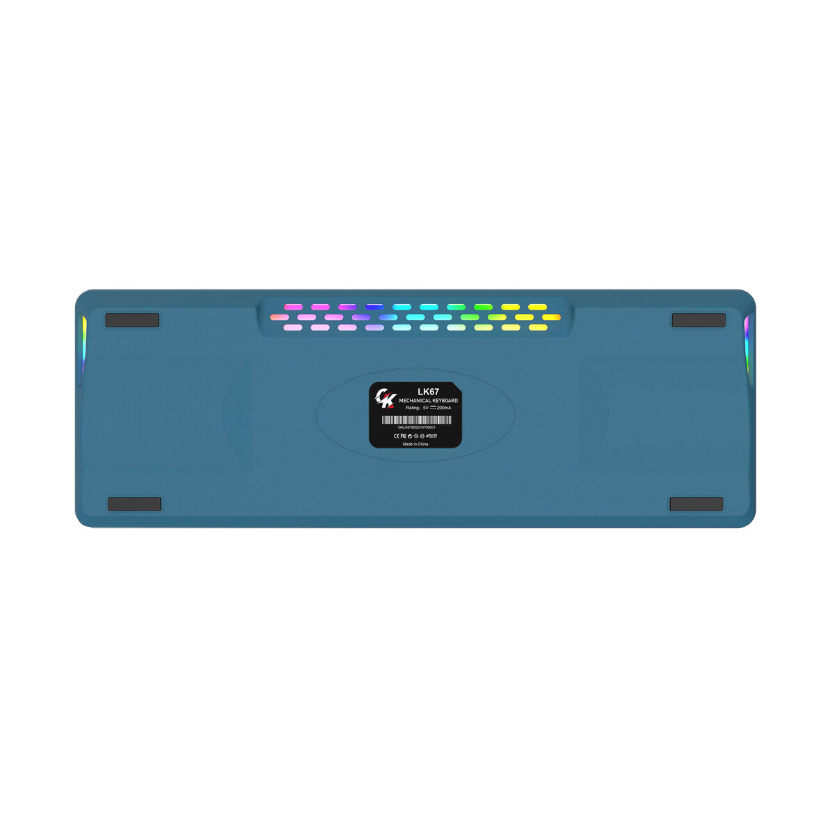 Custom Mechanical Gaming Keyboard 67 Keys RGB Switch Hot Swappable With Rotate Button